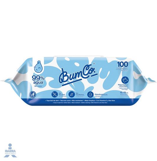 Toallitas Húmedas Bumco 100 pzas.