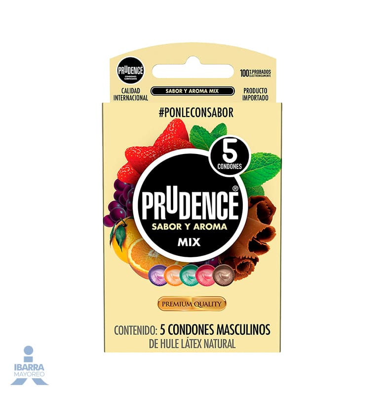 Preservativo Prudence Mix 5 pzas.