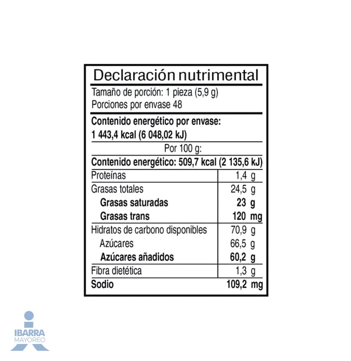 Chocolate Nucita Monedas 48 pzas.