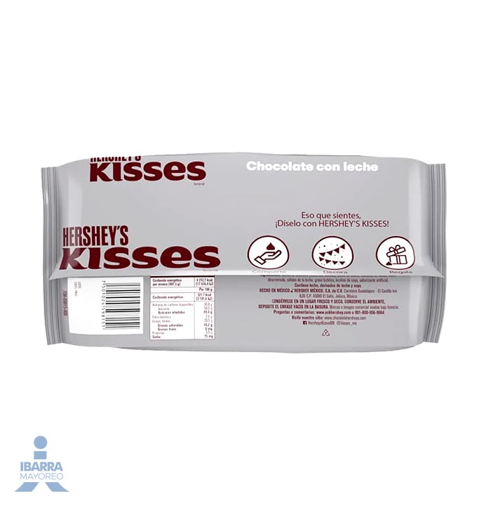 Chocolate Hersheys Kisses con Leche 807.5 g