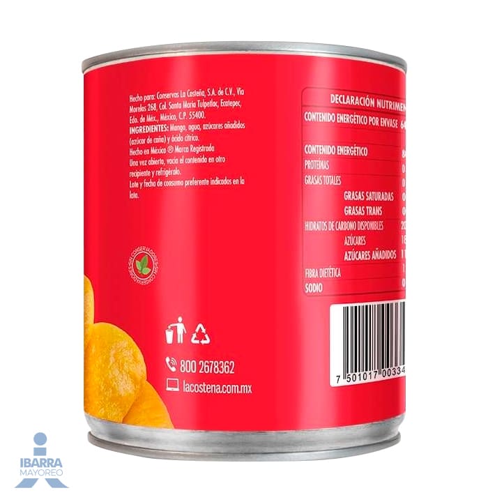 Mango La Costeña Rebanado 800 g