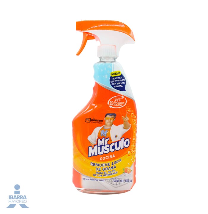 Limpiador Mr. Músculo Cocina Total Naranja 650 ml