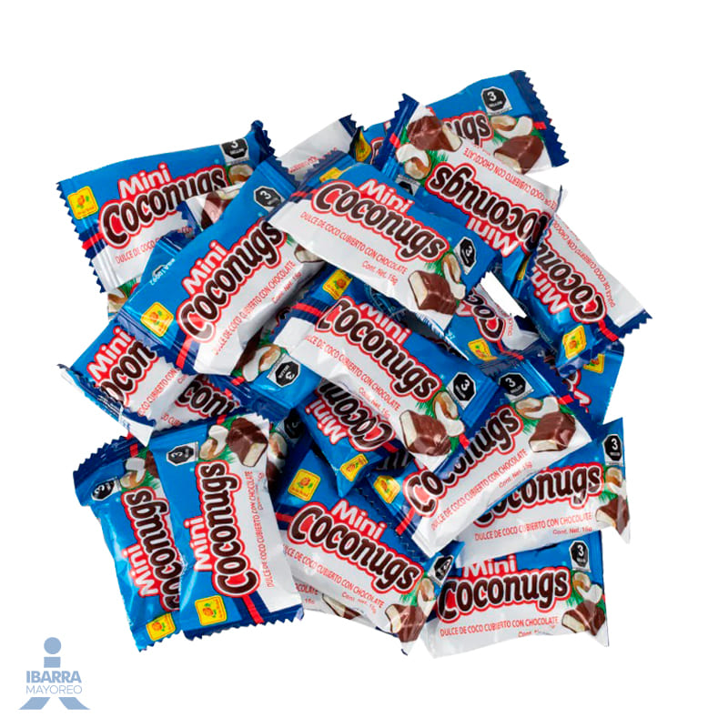 Chocolate de la Rosa Mini Coconugs 24 pzas.