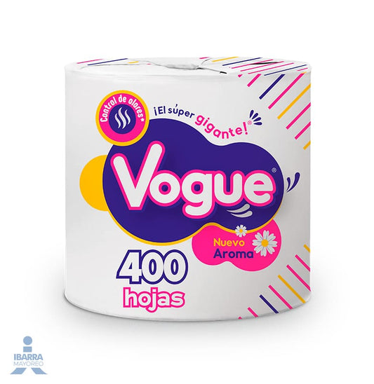 Papel Higiénico Vogue 400 hojas 1 rollo
