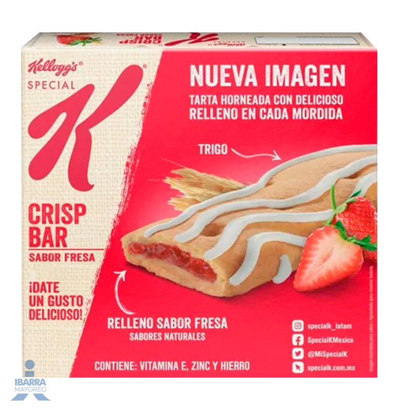 Barra de Trigo Kelloggs Special K Crisp Fresa 90 g