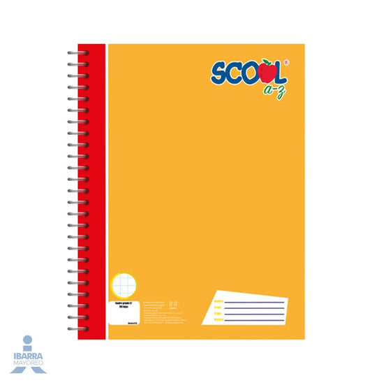 Cuaderno Scool Profesional Cuadro Grande 100 Hojas