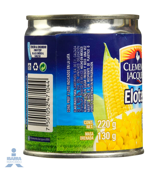 Elote en Grano Clemente Jacques 220 g
