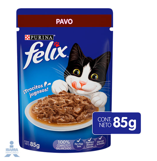 Alimento Purina Felix Pavo 85 g