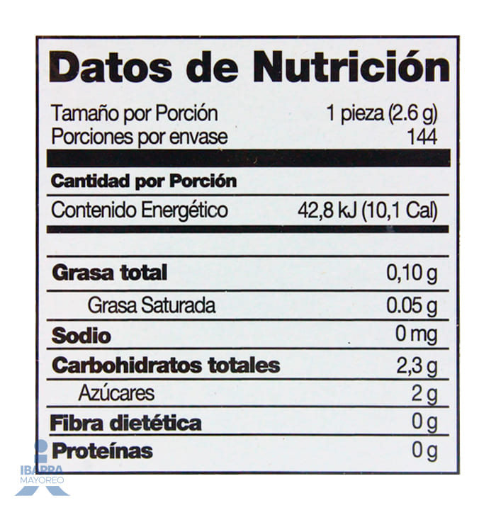 Caramelo Suave Winis Cuadreta Originales Surtido 32 pzas.