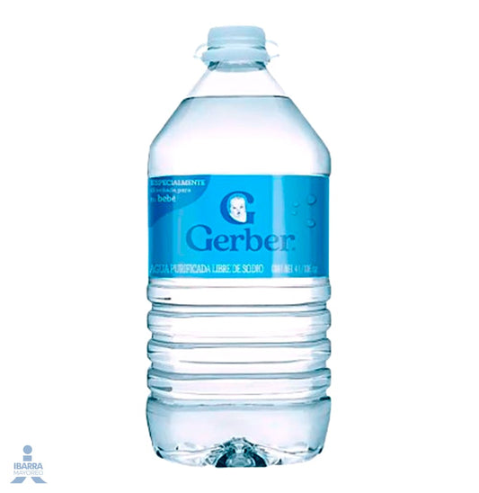 AGUA NATURAL GERBER 4 LT.