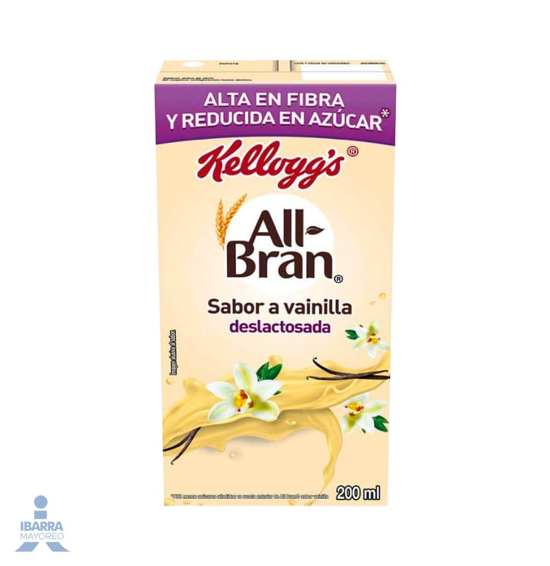Bebida Kelloggs All Bran Vainilla Deslactosada 200 ml