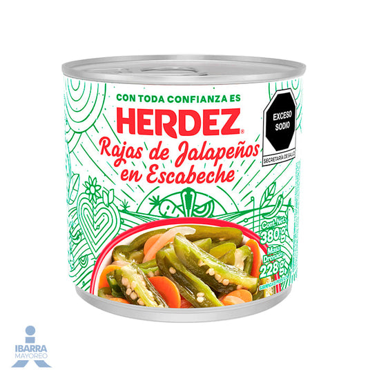 Chiles Jalapeños Rajas Herdez 380 g