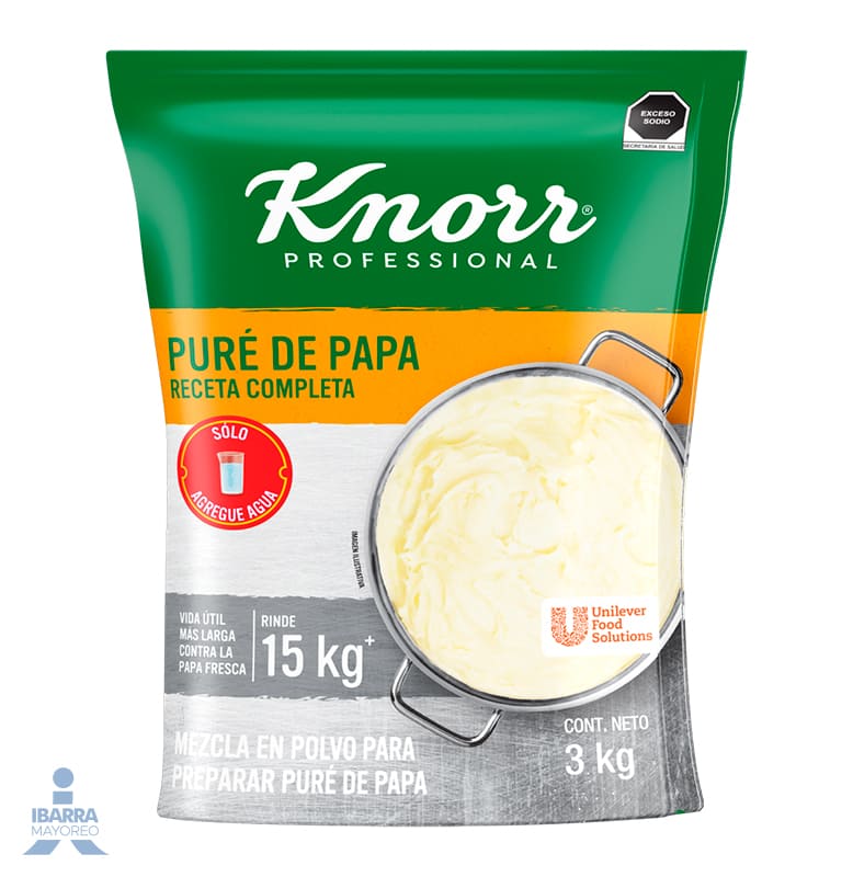 Knorr Professional Puré de Papa Receta Completa 3 kg