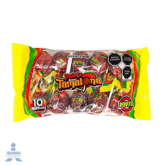 Paleta Pavito Tamalona Chile 10 pzas.