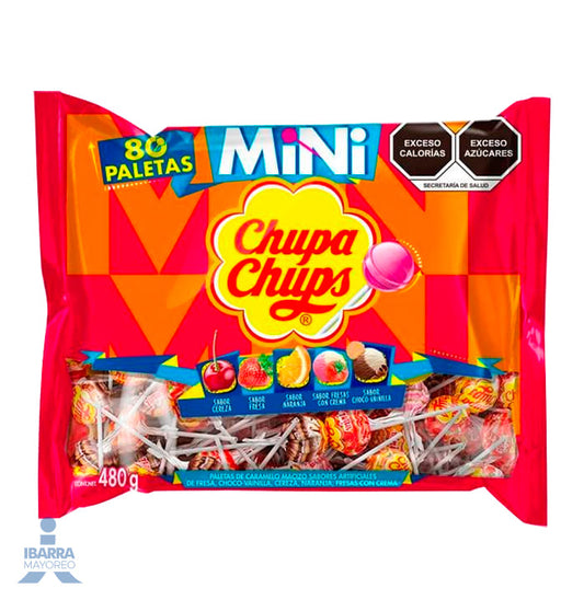 Paleta Chupa Chups Mini Sabores 480 g