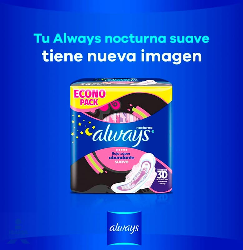 Toalla Sanitaria Always Pinkcess Nocturna con alas 8 pzas.