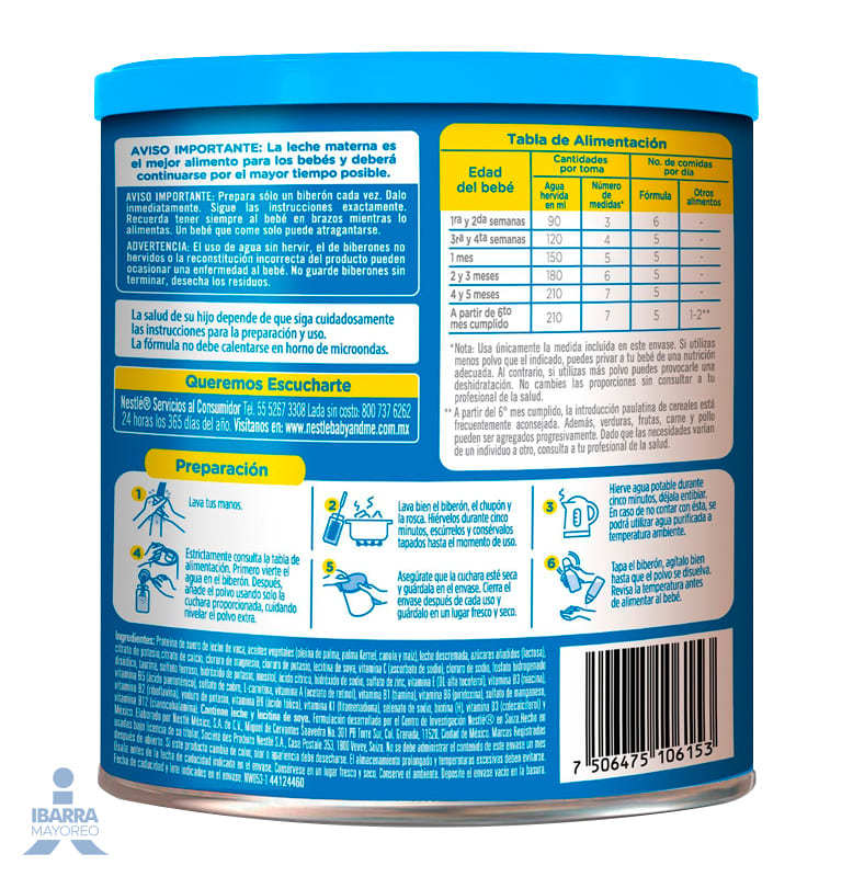 Leche Nidal Etapa 1 900 g