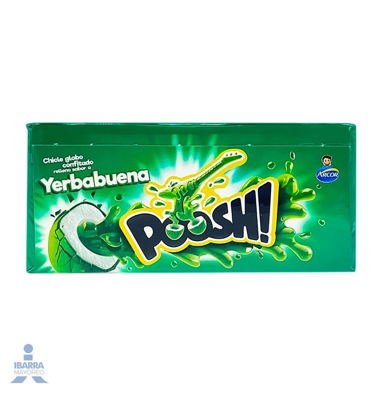 Goma de Mascar Arcor Poosh Yerbabuena 40 pzas.