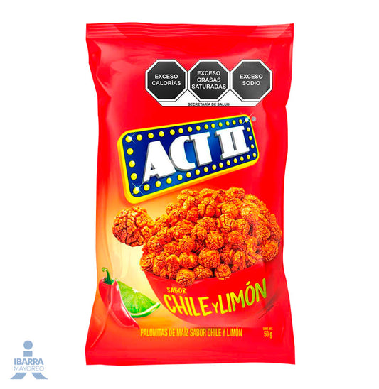 Botana Palomitas Act II Chile Limón 50 g
