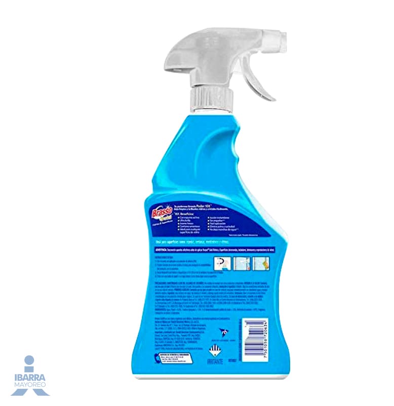 Limpiador Brasso Vidrios y Superficies Amonia 650 ml