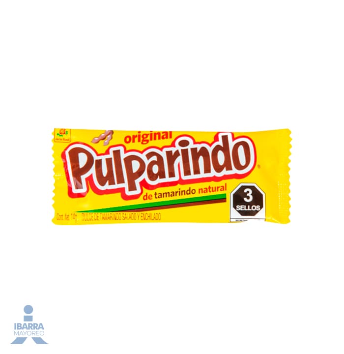 Dulce de Tamarindo de la Rosa Pulparindo Grande 20 pzas.