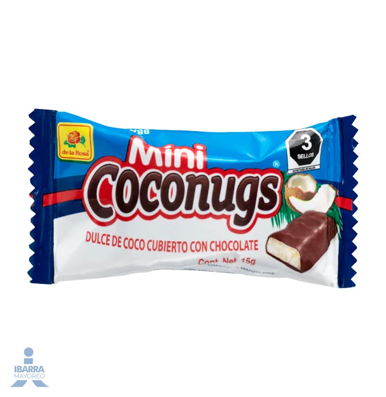 Chocolate de la Rosa Mini Coconugs 24 pzas.