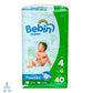 Pañal Bebin Súper Grande 40 pzas.
