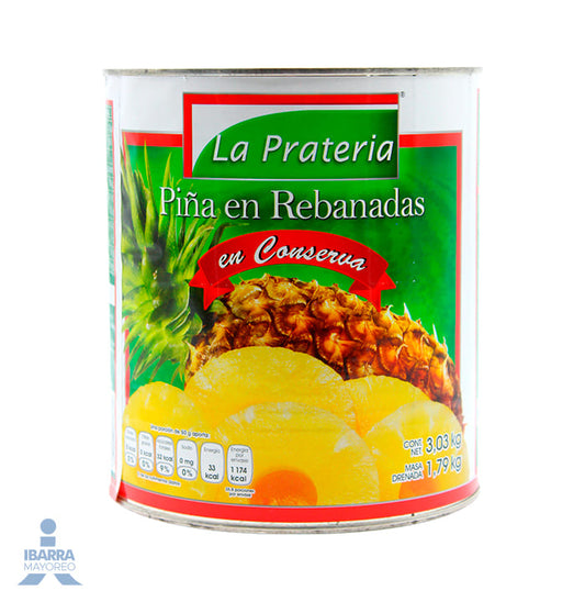 Piña La Pratería Rebanada 3 kg