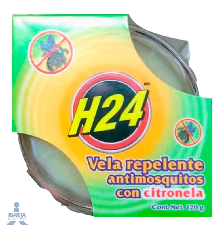 Repelente H24 Vela con Citronela 120 g