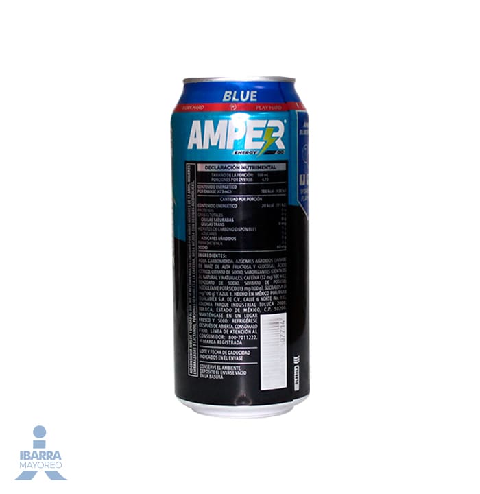Bebida Energética Amper Blue 473 ml