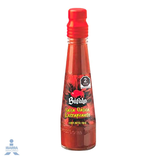 Salsa Extra Picante Búfalo Clásica 150 g