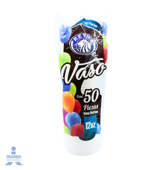 Vaso Plástico Reyma no. 12 355 ml 50 pzas.