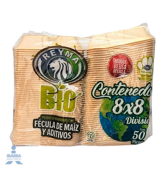 Contenedor Térmico Reyma Bio 8 x 8 División 50 pzas.