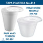 Tapa Plástico Convermex no. 412 50 pzas.