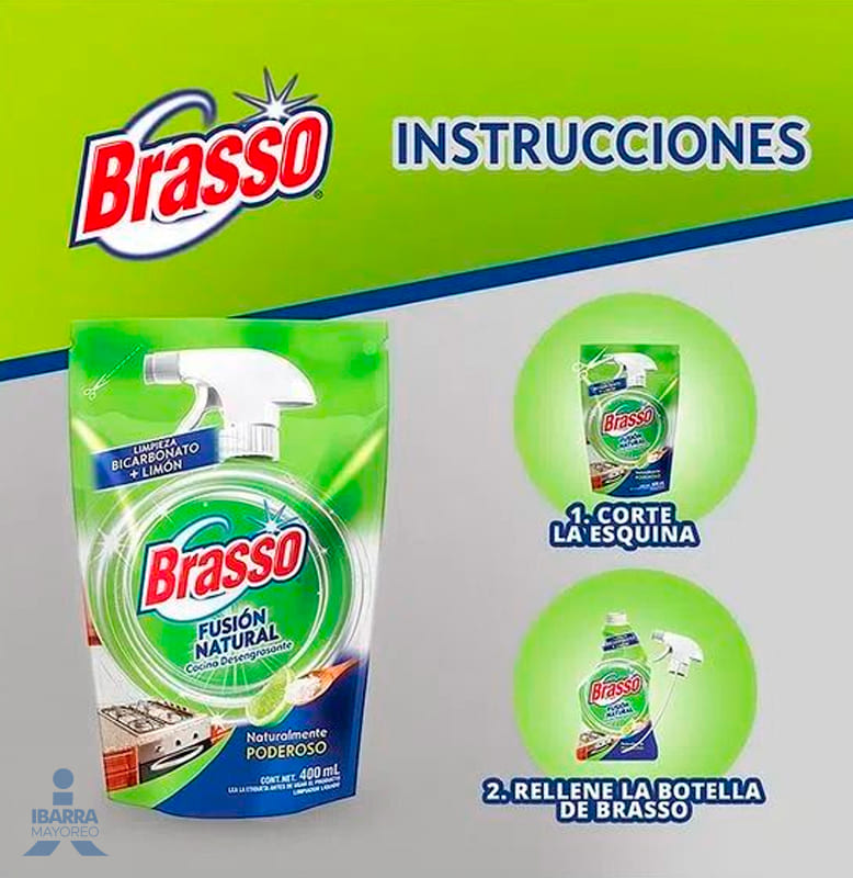 Limpiador Brasso Fusión Natural Doy Pack 400 ml