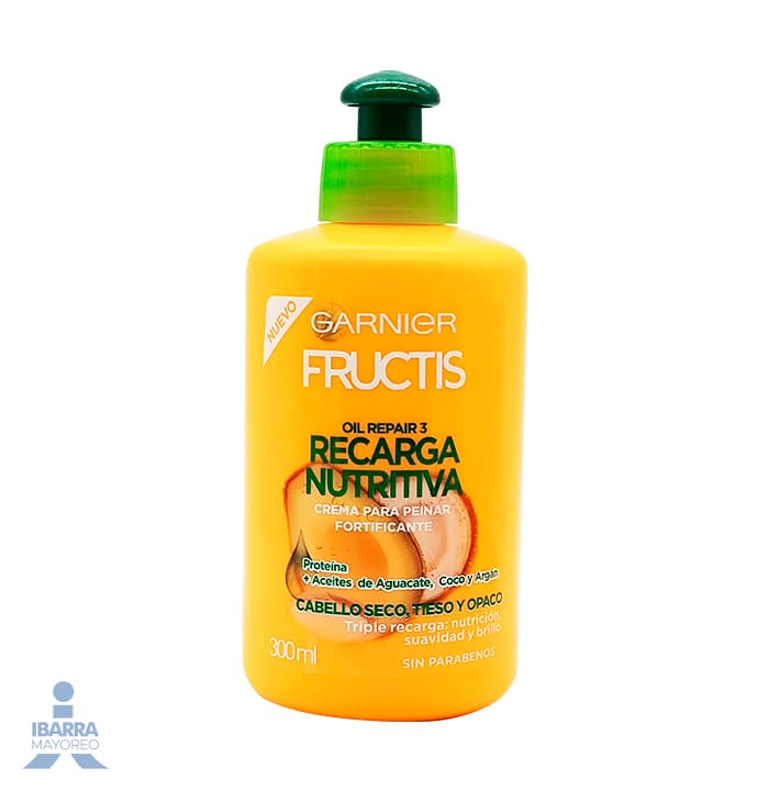 Crema para peinar Fructis Recarga Nutritiva 300 ml