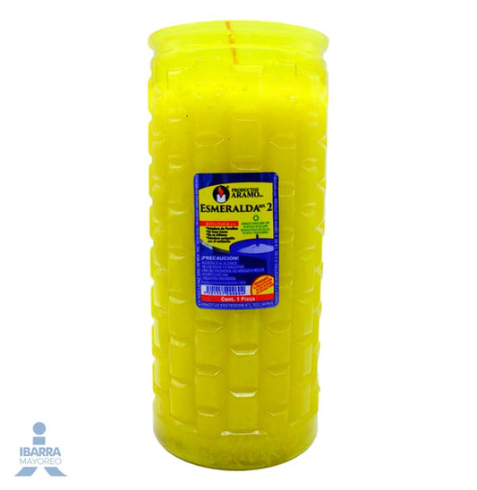 Veladora Aramo Ecológica Esmeralda no. 2