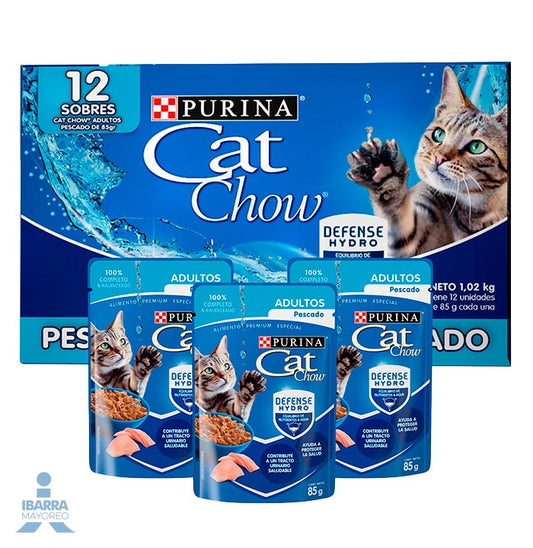 Cat Chow adulto pescado 12 pack 85 g