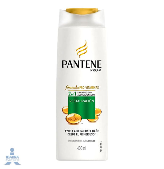 Shampoo Pantene Restauración 2 en 1 400 ml