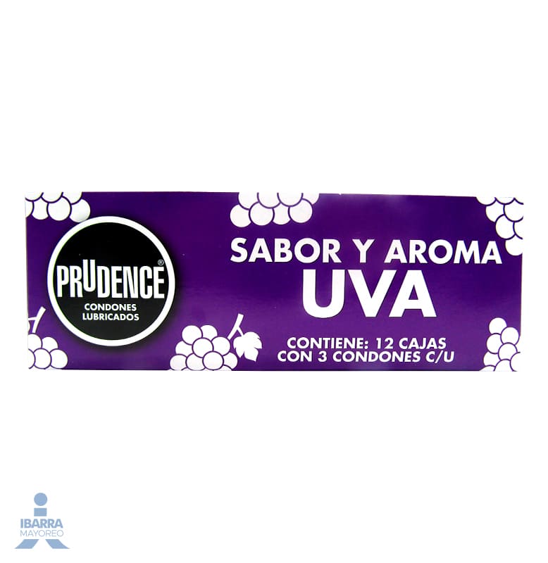 Preservativo Prudence Uva 3 pzas.