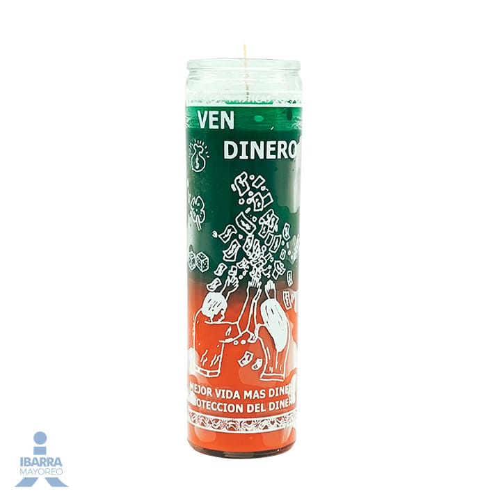 Veladora Mística Ven Dinero 105C