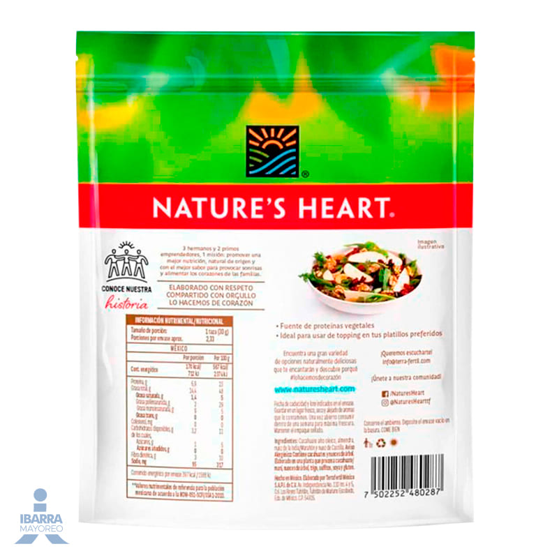 Botana Natures Heart Go! Nuts 70 g