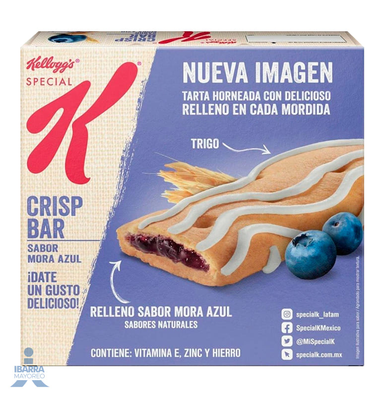 Barra de Trigo Kelloggs Special K Crisp Mora Azul 90 g