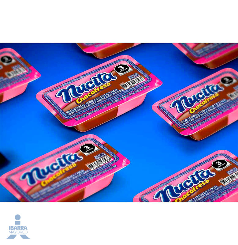 Dulce Cremoso Nucita Chocolate y Fresa 16 pzas.