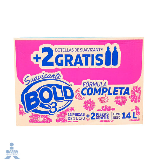 Suavizante Bold 3 Suave Frescura 12/1 L + 2