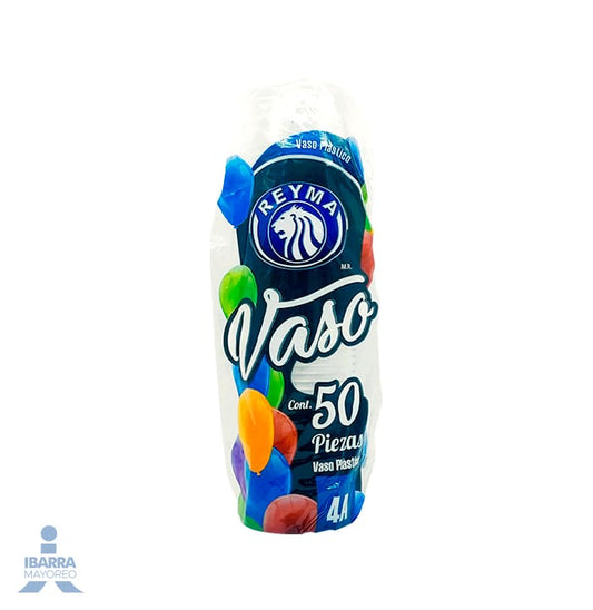 Vaso Plástico Reyma no. 4A 50 pzas.