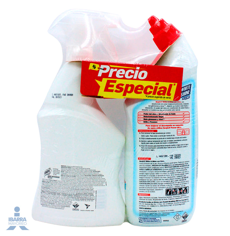 Limpiador Harpic White 750 ml + Harpic Antihongos 650 ml