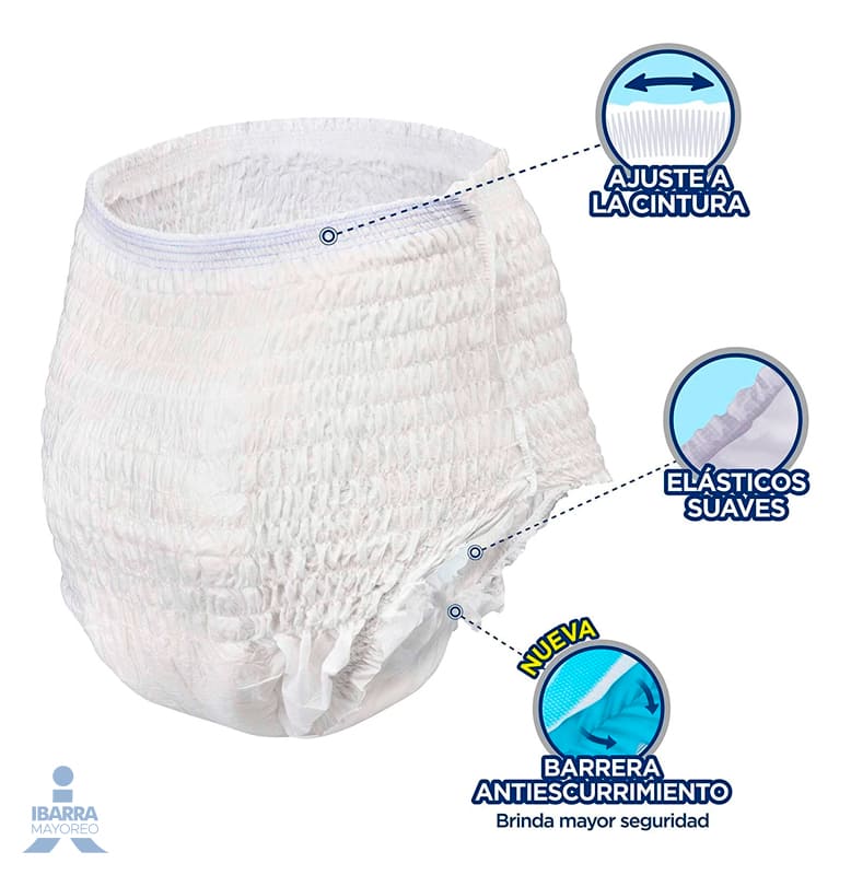 Pañal Tena Pants Comfort Ropa Interior Mediano 10 pzas.