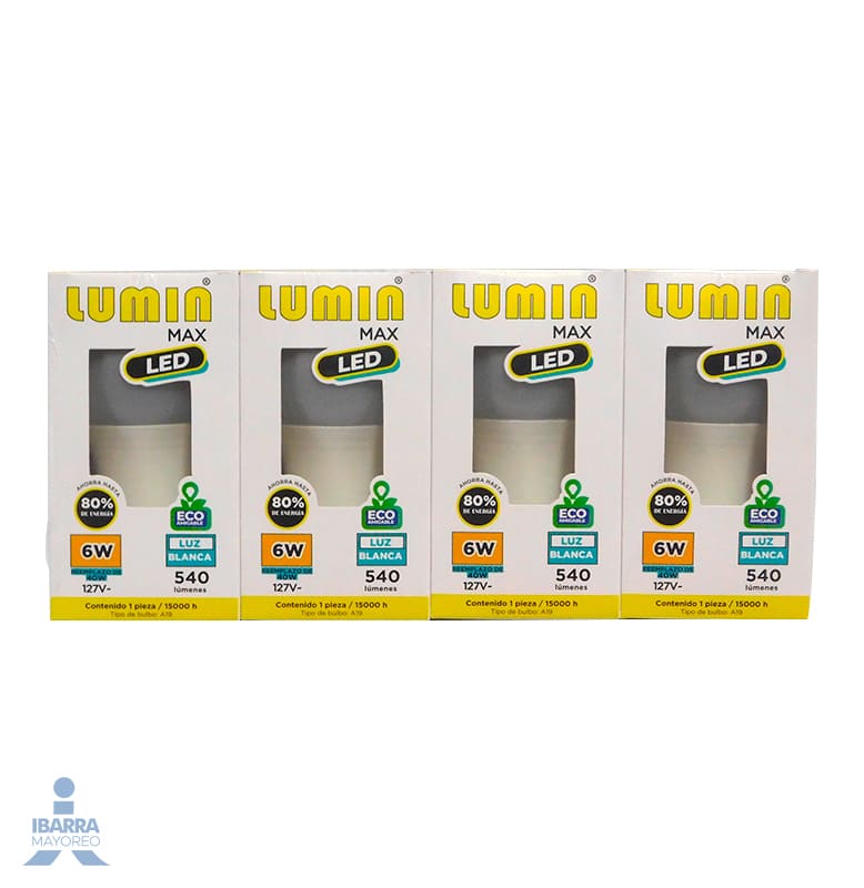 Lámpara Lumin Max Led Luz Blanca 6W 
