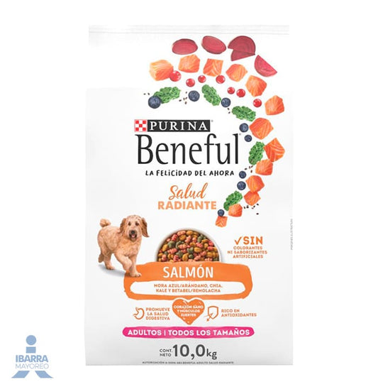 ALIMENTO PURINA BENEFUL ADULTO SALMON 10 KG.